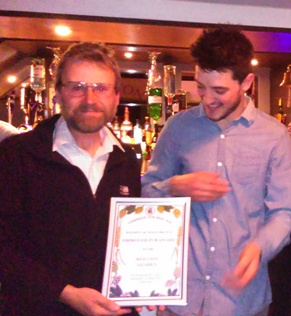 The Red Lion, Silsden. Keighley and Craven CAMRA Improved Pub award April 2016